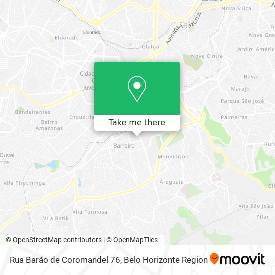 Rua Barão de Coromandel 76 map