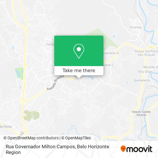 Rua Governador Milton Campos map