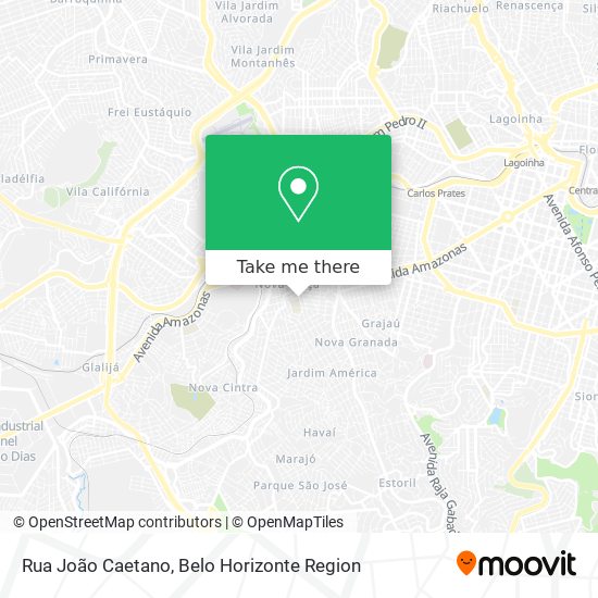 Rua João Caetano map