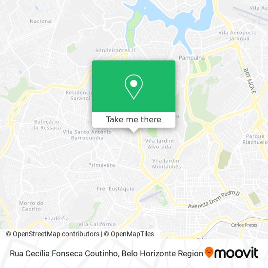 Mapa Rua Cecília Fonseca Coutinho