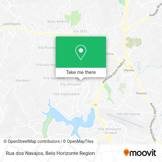 Rua dos Navajos map