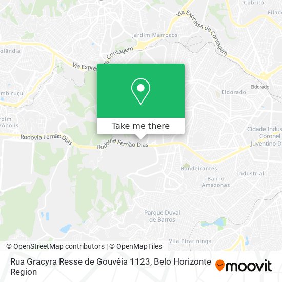 Rua Gracyra Resse de Gouvêia 1123 map