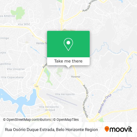 Mapa Rua Osório Duque Estrada