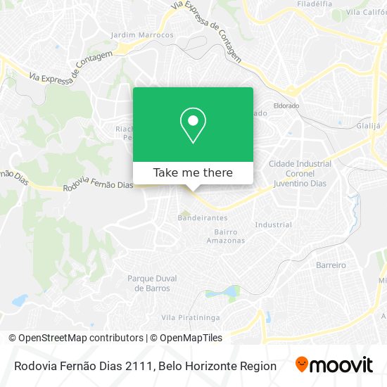 Rodovia Fernão Dias 2111 map