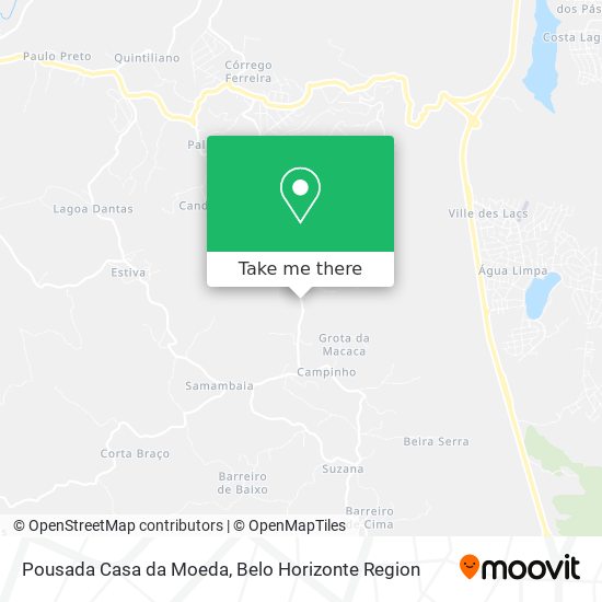 Pousada Casa da Moeda map