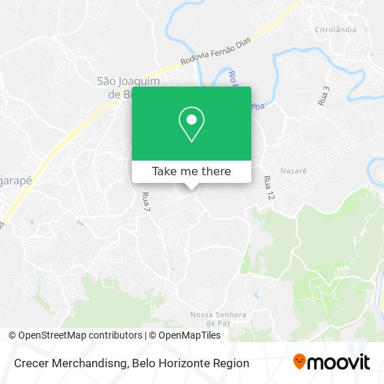 Crecer Merchandisng map