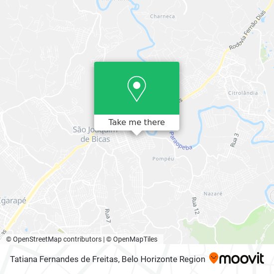 Tatiana Fernandes de Freitas map