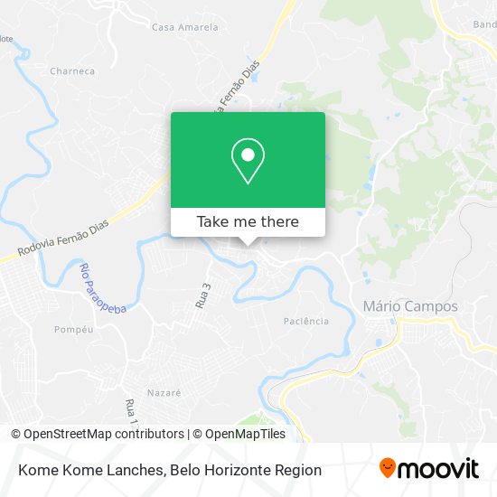 Kome Kome Lanches map