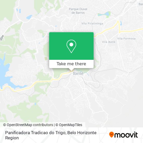 Panificadora Tradicao do Trigo map