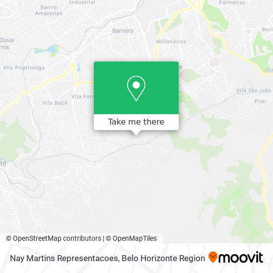 Nay Martins Representacoes map
