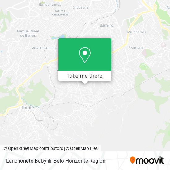 Lanchonete Babylili map