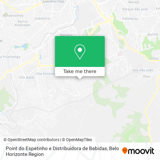 Point do Espetinho e Distribuidora de Bebidas map