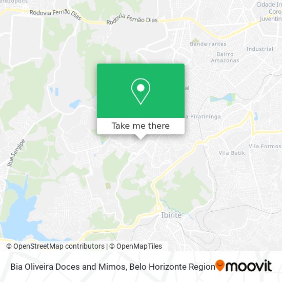 Bia Oliveira Doces and Mimos map