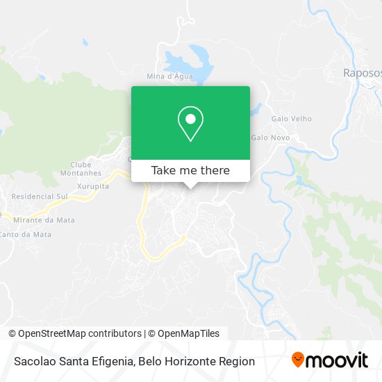 Sacolao Santa Efigenia map