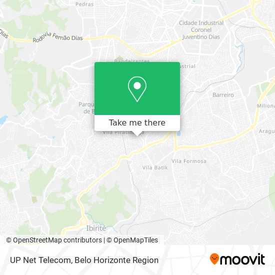 UP Net Telecom map