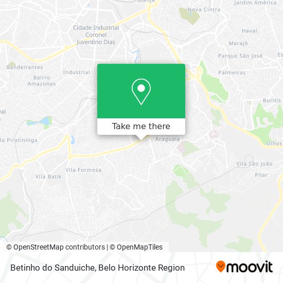 Mapa Betinho do Sanduiche