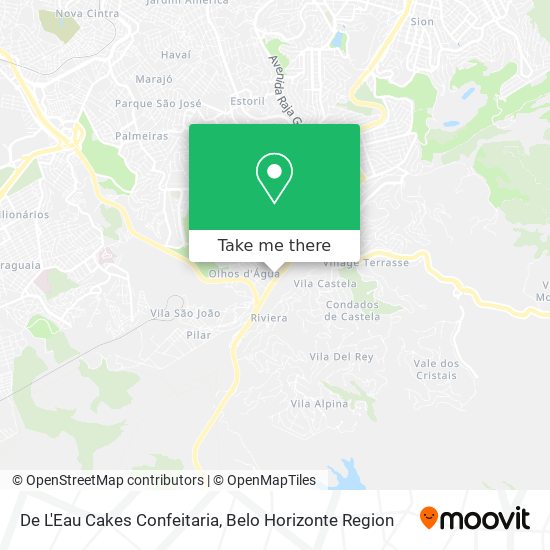 De L'Eau Cakes Confeitaria map