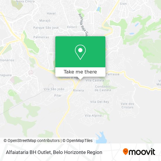 Alfaiataria BH Outlet map