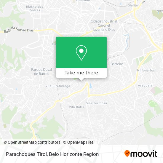 Parachoques Tirol map