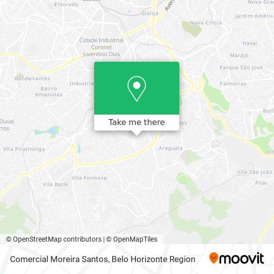 Comercial Moreira Santos map
