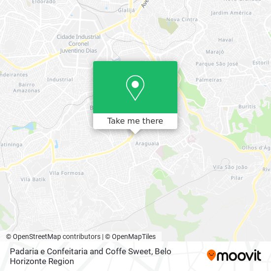 Padaria e Confeitaria and Coffe Sweet map