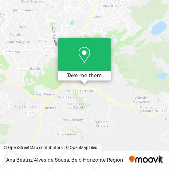 Ana Beatriz Alves de Sousa map