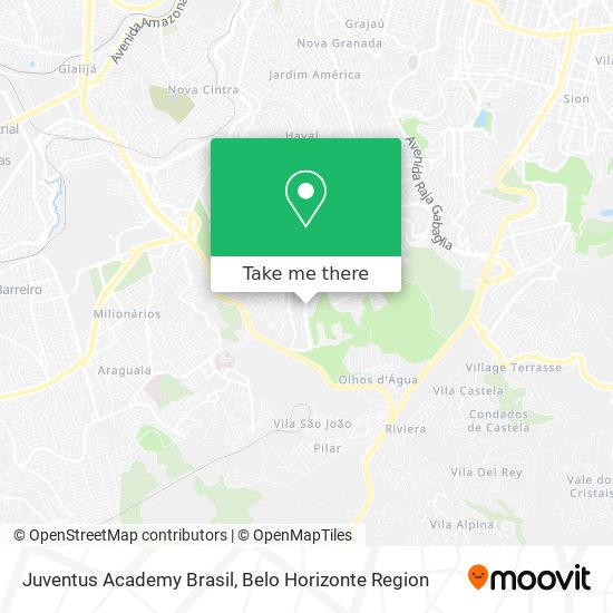 Juventus Academy Brasil map