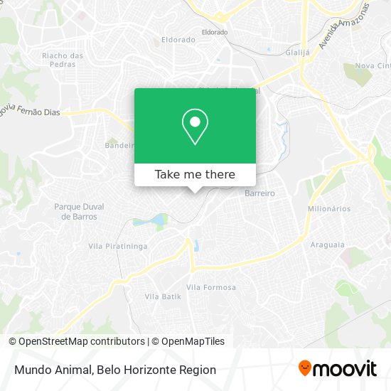 Mundo Animal map