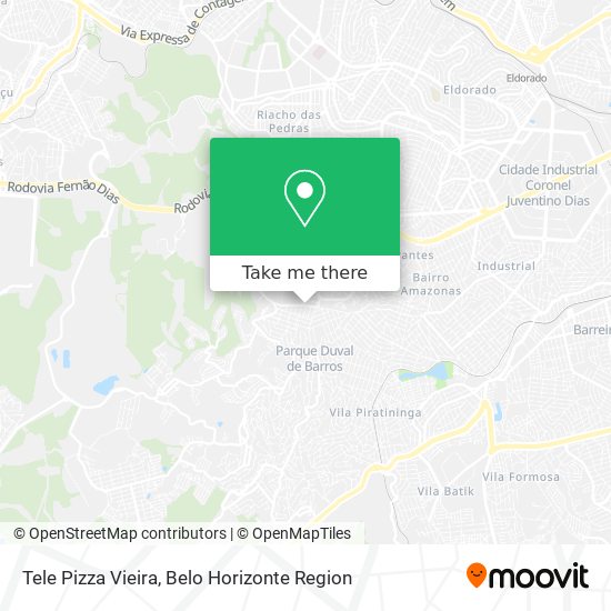 Tele Pizza Vieira map