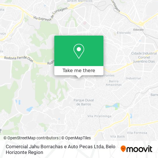 Comercial Jahu Borrachas e Auto Pecas Ltda map