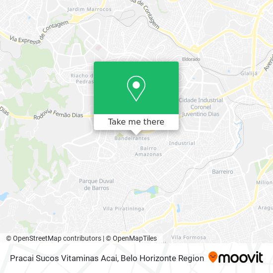 Pracai Sucos Vitaminas Acai map