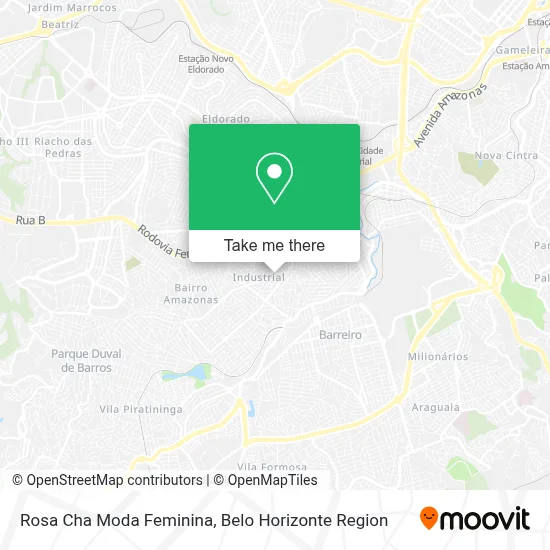 Rosa Cha Moda Feminina map