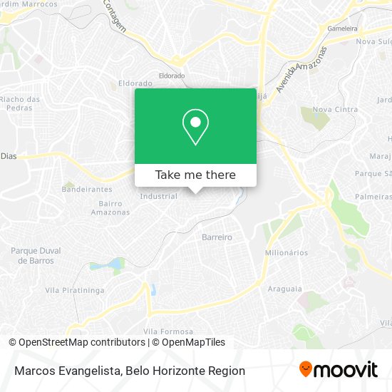 Marcos Evangelista map