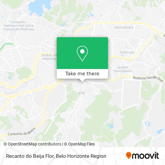 Recanto do Beija Flor map