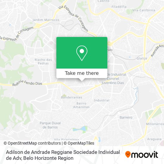 Adilson de Andrade Reggiane Sociedade Individual de Adv map