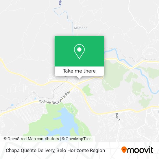 Chapa Quente Delivery map