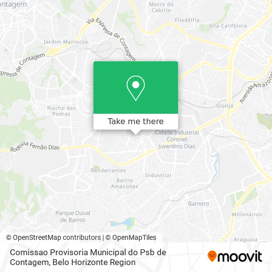 Comissao Provisoria Municipal do Psb de Contagem map