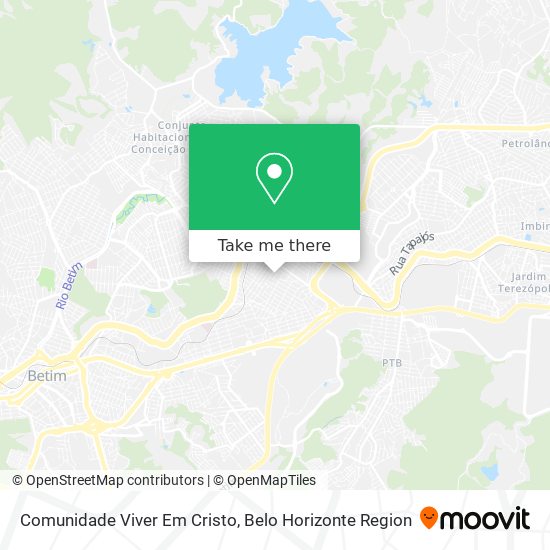 Comunidade Viver Em Cristo map