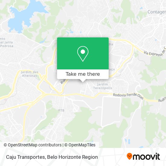 Caju Transportes map
