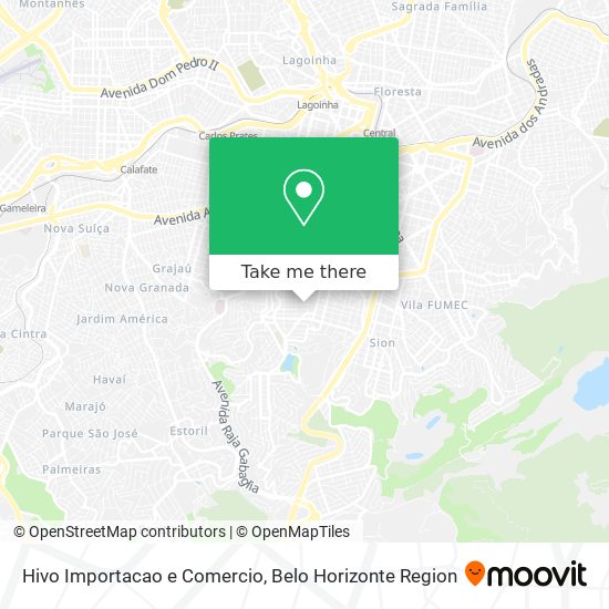 Hivo Importacao e Comercio map