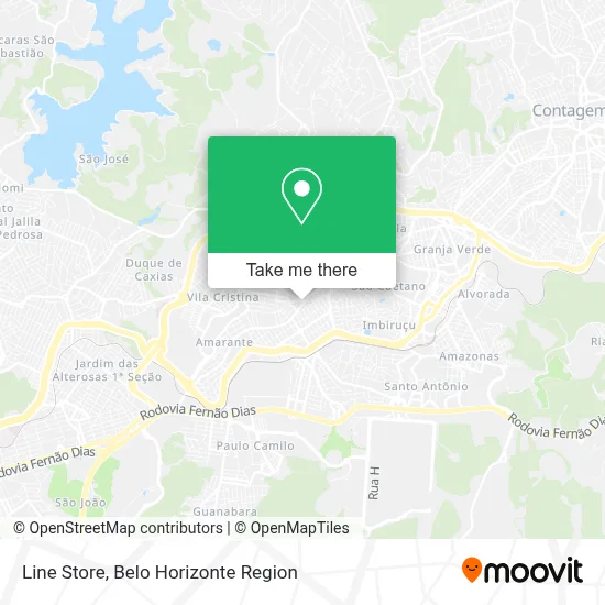 Line Store map
