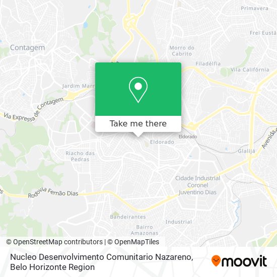 Nucleo Desenvolvimento Comunitario Nazareno map