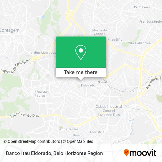 Banco Itau Eldorado map