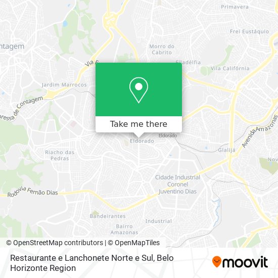 Restaurante e Lanchonete Norte e Sul map