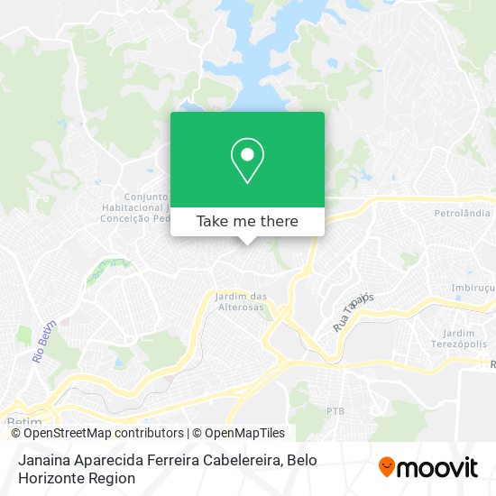 Janaina Aparecida Ferreira Cabelereira map