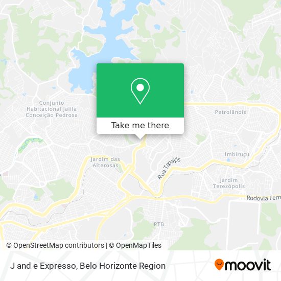 J and e Expresso map