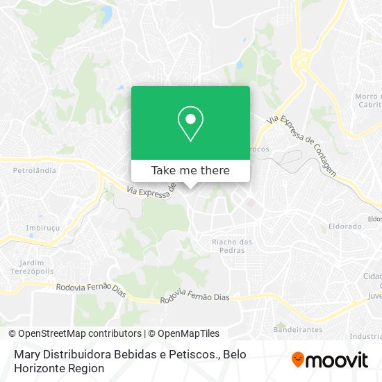 Mary Distribuidora Bebidas e Petiscos. map
