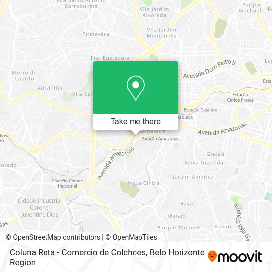Coluna Reta - Comercio de Colchoes map