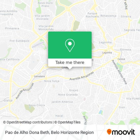 Pao de Alho Dona Beth map