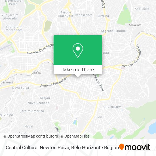 Central Cultural Newton Paiva map